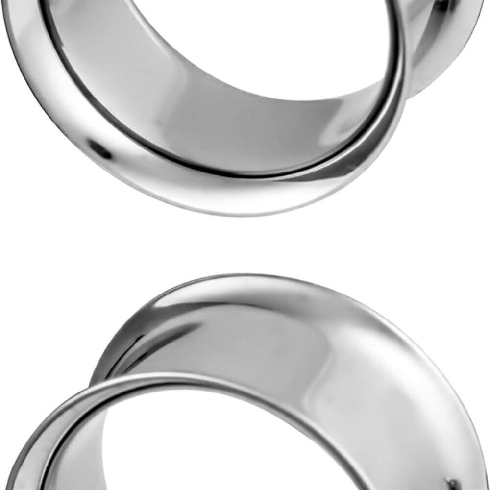 Ear Tunnels Stainless Steel Double Flared Gauge Plugs for Ears Unisex